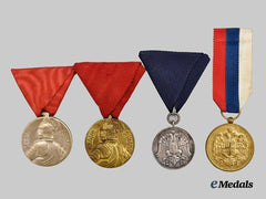 Serbia, Kingdom. A Four-Piece Medal and Decoration Group