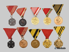 Austria, Imperial. A lot of Ten Medals.