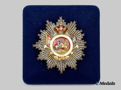 Spain, Kingdom.  A Royal Cavalry Armory Of Valencia, Breast Star, by B.Castells, c.1880