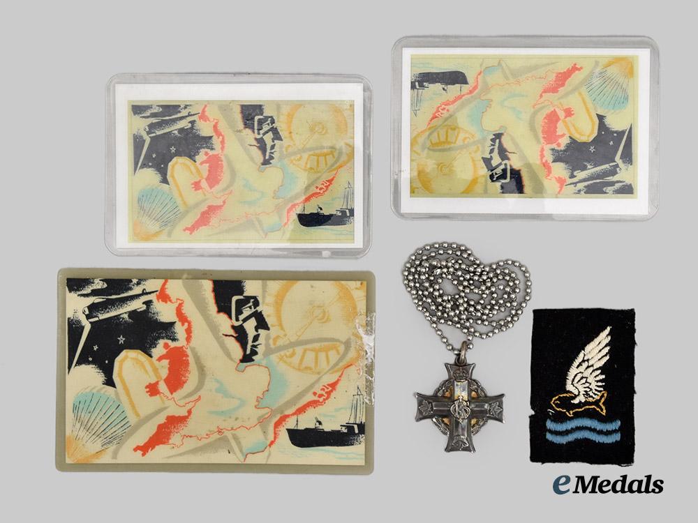 canada,_commonwealth._a_family_casualty_pair_with_memorial_cross_to_n._j._scott&_goldfish_club_membership_cards___m_n_c4290