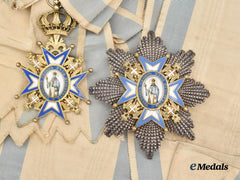 Serbia, Kingdom. An Order of St. Sava, I Class Grand Cross Set, c.1930