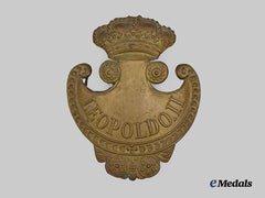 Italy, Kingdom. A Tuscan Civic Guard Shako Helmet Plate