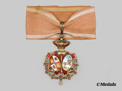 Spain, Kingdom. A Scarce Neck Collar of the Royal Illustrious and Discreet Noble Chapter of Knights of Mercy, c.1900