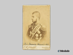 Serbia, Kingdom. A Studio Photograph of King Alexander Obrenović, c. 1903