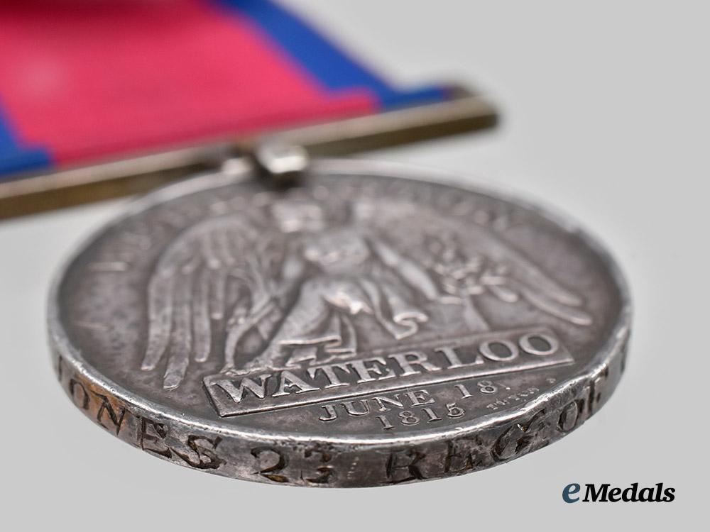 united_kingdom._an1815_battle_of_waterloo_medal_to_private_peter_jones_of_the23rd_regiment_of_foot,_royal_welsh_fusiliers___m_n_c4505