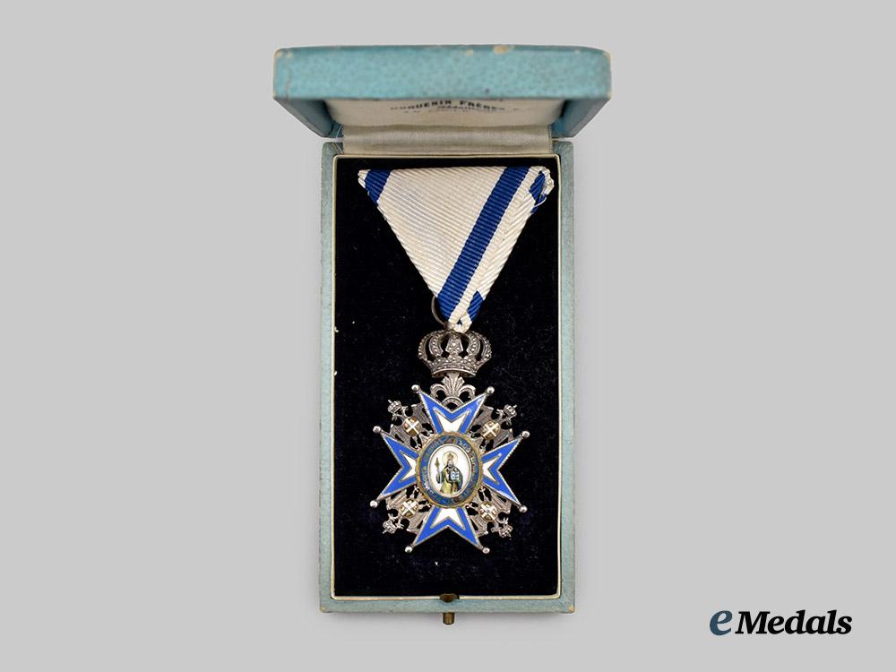 serbia,_kingdom._an_order_of_st._sava,_i_v_class_by_huguenin_freres___m_n_c4624