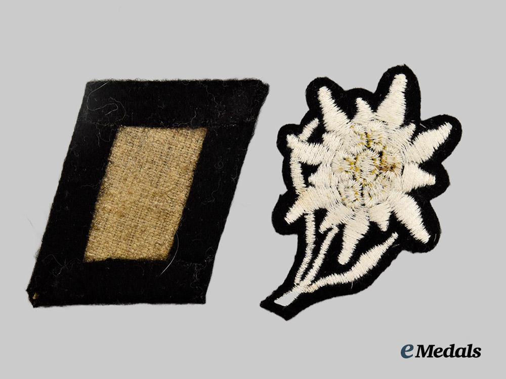 germany,_s_s._a_lot_of_two_waffen-_s_s_insignia(_schütze/_edelweiss).___m_n_c4773