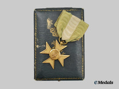 Italy, Kingdom. A 25 Year Long Service Cross, by Zabert Fero