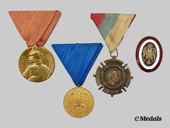 Serbia, Republic. A Lot of Three Decorations and a Cap Badge
