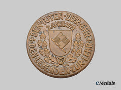 Germany, Freikorps. A 1934 Freikorps Würzburg Honour Badge Award Ceremony Commemorative Token