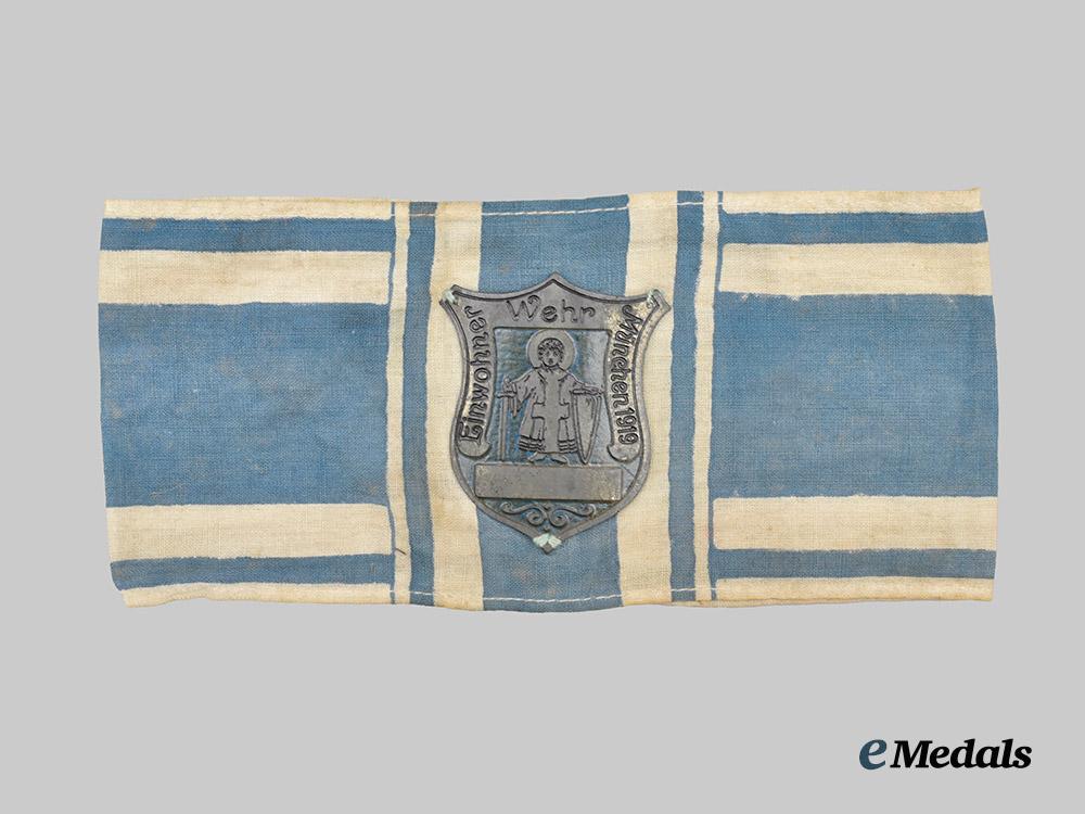 germany,_freikorps._a_bavarian_einwohnerwehr_munich_district_member’s_armband,_with_rehse_archive_mark___m_n_c4917-_recovered