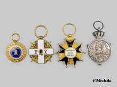 Spain, Kingdom. A Lot of Four Reduced Size Decorations, Medals & Awards