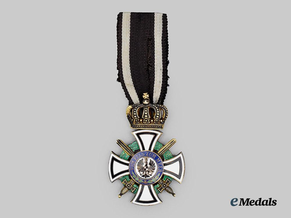 prussia,_kingdom._a_royal_house_order_of_hohenzollern,_knight’s_cross_with_swords,_by_gebrüder_friedländer___m_n_c5206