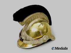 France, III Republic. Helmet Troop of Gendarmes on Foot, by B. Franck c. 1912