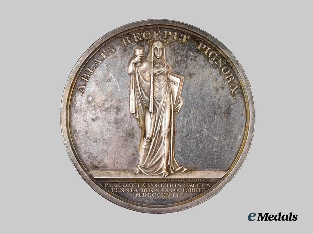 russia,_imperial._a_silver_medal_for_the_tercentenary_of_luther’s95_theses_in_finland,_by_fyodor_tolstoy___m_n_c5338