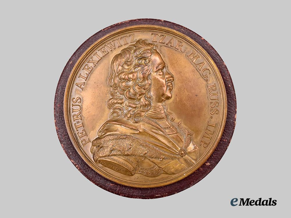 russia,_imperial._a1953_city_of_st._petersburg250th_anniversary_medal,_french-_made_russianémigré_example___m_n_c5370