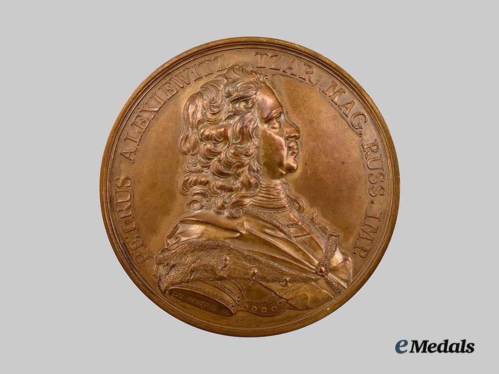 russia,_imperial._a1953_city_of_st._petersburg250th_anniversary_medal,_french-_made_russianémigré_example___m_n_c5371