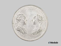 Russia, Imperial. A Medal for Marriage of Crown Prince Paul Petrovich to Princess Natalia 1773, by Johann Jaeger and Johann Gass