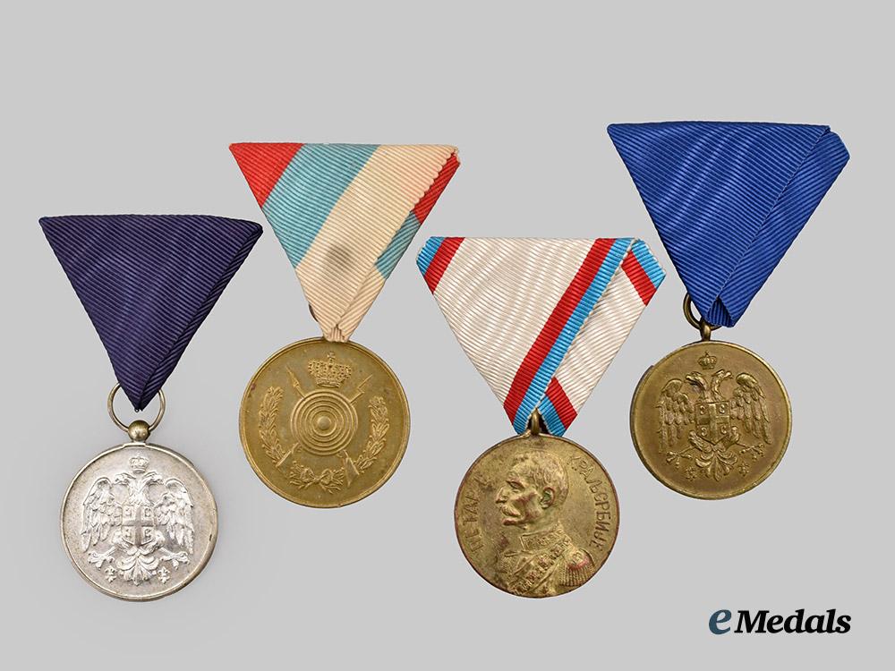 serbia,_kingdom._a_lot_of_four_medals___m_n_c5410