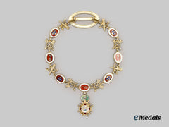Spain, Kingdom. A Miniature Spanish Order Of Isabella The Catholic Collar, c. 1960.