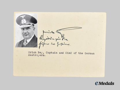 germany,_kriegsmarine._a_mixed_lot_of_knight’s_cross_recipient_photographs_and_signatures,_from_the_roger_bender_collection___m_n_c5460