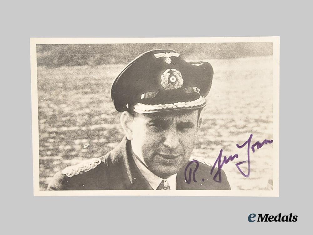 germany,_kriegsmarine._a_mixed_lot_of_knight’s_cross_recipient_photographs_and_signatures,_from_the_roger_bender_collection___m_n_c5466