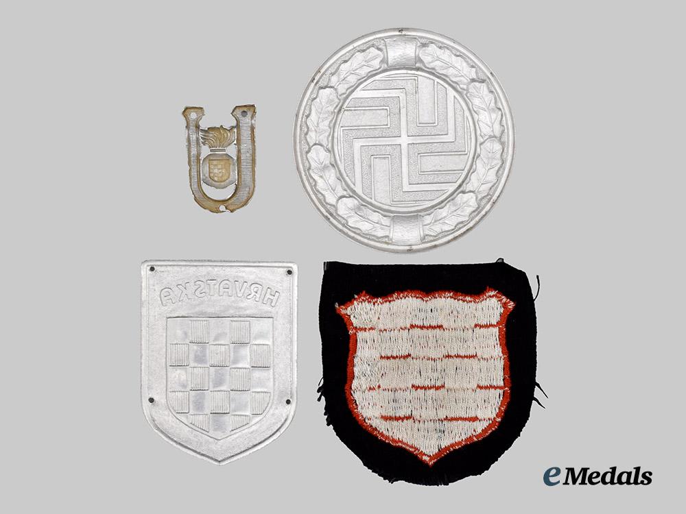 croatia,_independent_state._a_mixed_lot_of_croatian_axis_volunteer_uniform_insignia___m_n_c5537