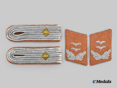 Germany, Luftwaffe. A Set of Communications Oberleutnant Rank Insignia