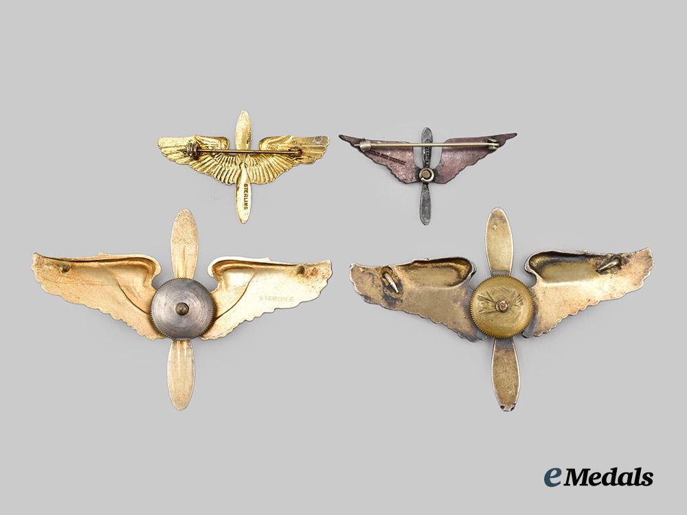 united_states._a_lot_of_four_united_states_army_air_force_pilot_wings_with_propeller___m_n_c5703