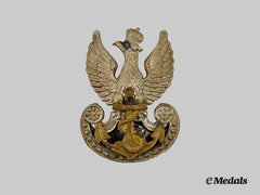 Poland, Republic. A Rare Wartime Naval Cap Badge