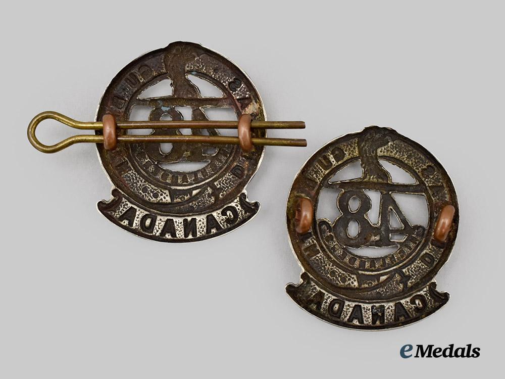 canada,_cef._a_pair_of15_th_battalion_officer's_collar_badges(48_th_highlanders_of_canada),_cef___m_n_c5879