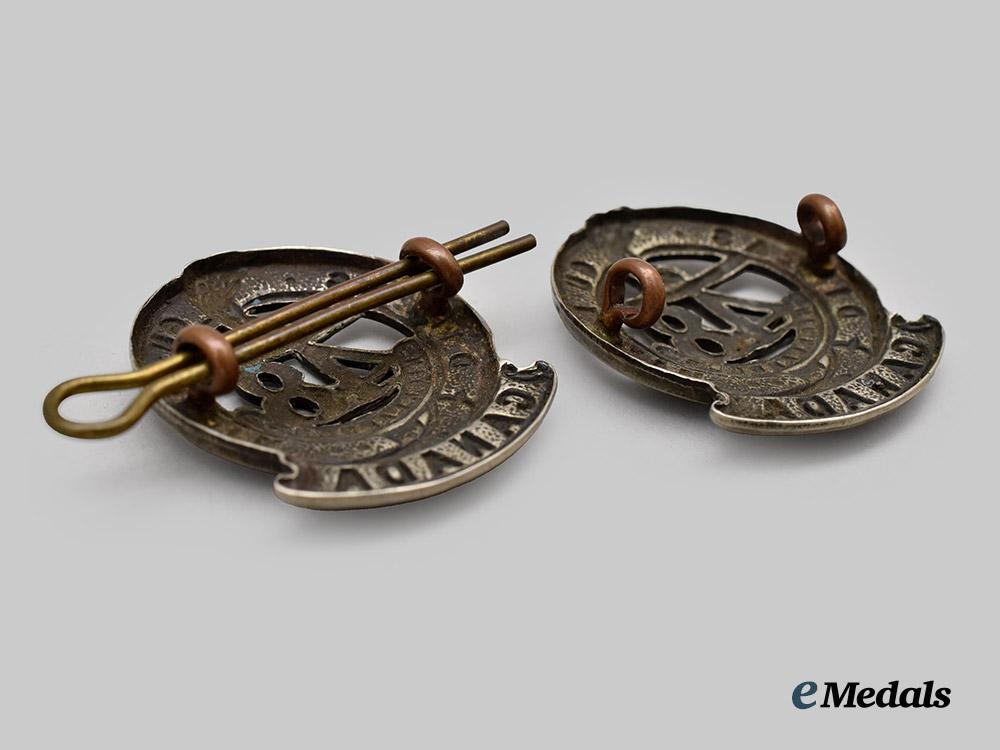 canada,_cef._a_pair_of15_th_battalion_officer's_collar_badges(48_th_highlanders_of_canada),_cef___m_n_c5881