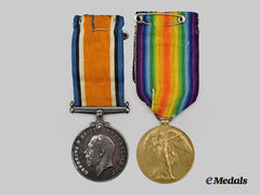 Canada, CEF. A First War Pair To The Canadian Railway Troops