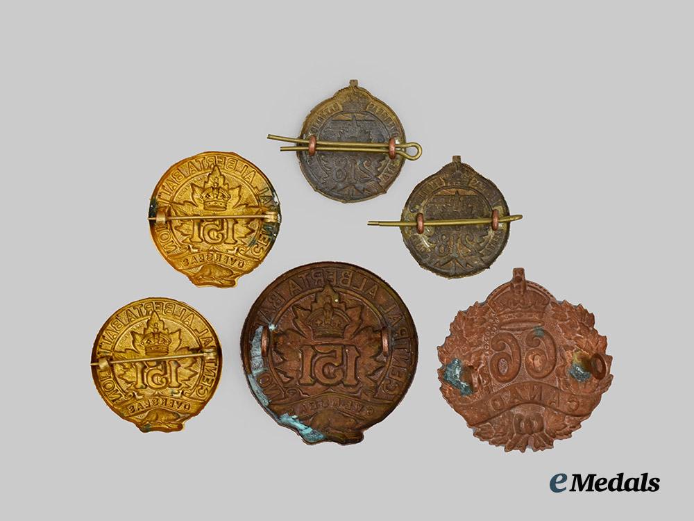 canada,_c_e_f._a_lot_of_six_first_war_infantry_battalion_badges___m_n_c5914