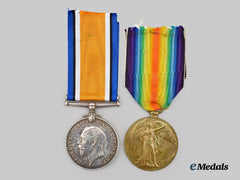 A First War Medal Pair To The 2Nd Canadian Infantry