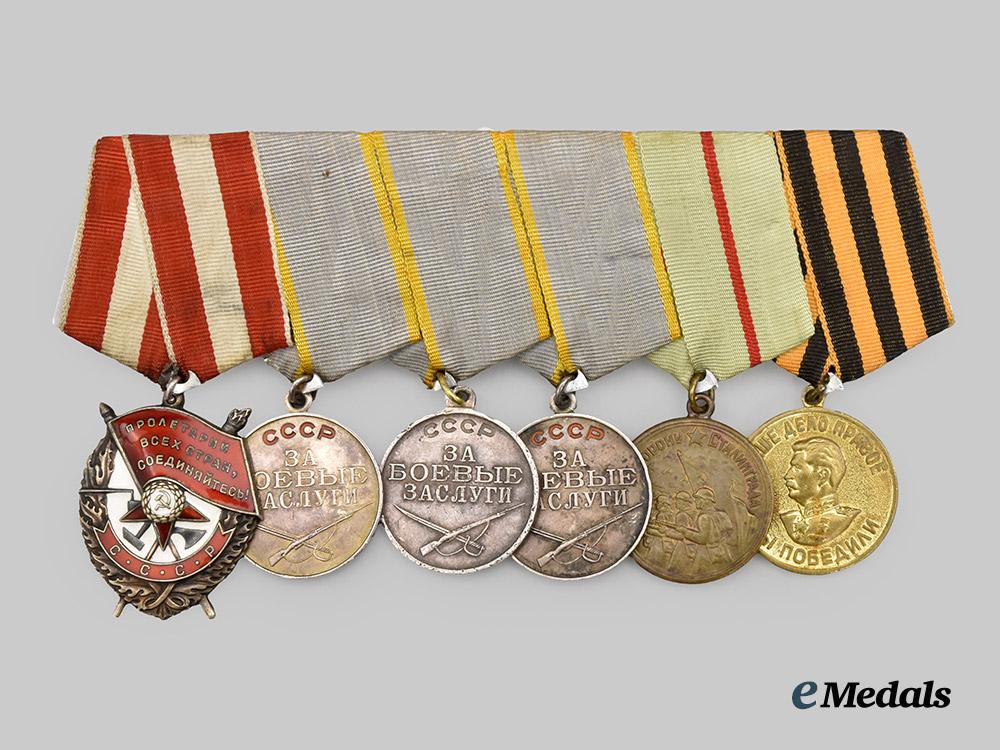 russia,_soviet_union._a_red_banner_medal_bar_for_a_distinguished_second_world_war_combatant___m_n_c6066