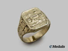 Germany, Third Reich. A West Wall Commemorative Service Ring