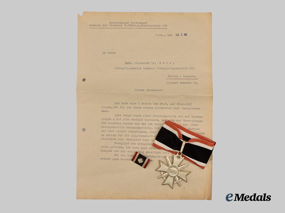 germany,_heer._a_knight’s_cross_of_the_war_merit_cross,1957_version_with_wartime_signed_letter,_from_the_estate_of_generalmajor_gustav_boehringer___m_n_c6211