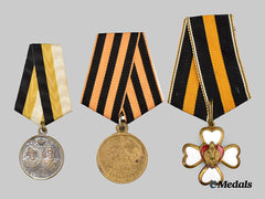 Russia, Imperial. A Lot of Three Medals & Decorations