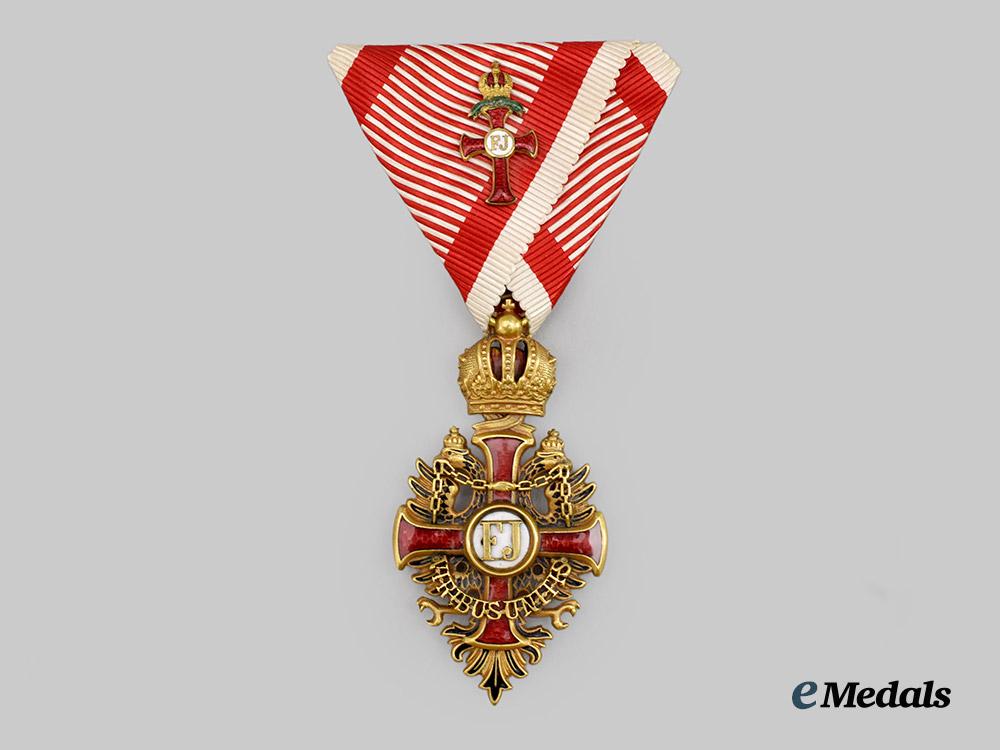 austria,_empire._an_order_of_franz_joseph,_knight’s_cross_with_small_officer_insignia_and_war_decoration,_c.1916___m_n_c6275