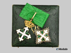 Italy, Kingdom. A Cased Order of Saint Maurice and Lazzaro, I. Class Commander Set, by Musy Padre E Figlio, c. 1890