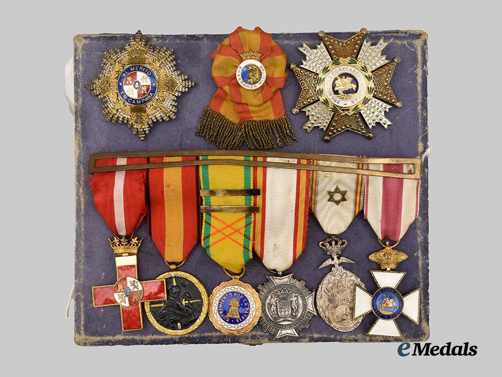 spain,_franco_period._a_war_veteran’s_medal_bar_with_two_stars___m_n_c6651