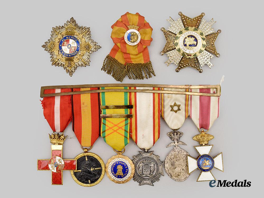 spain,_franco_period._a_war_veteran’s_medal_bar_with_two_stars___m_n_c6652