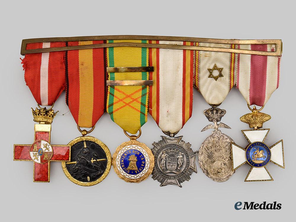 spain,_franco_period._a_war_veteran’s_medal_bar_with_two_stars___m_n_c6653