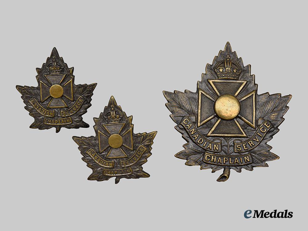 canada,_c_e_f._a_matching_set_of_chaplain_service_cap_and_collar_badges,_by_j._r._gaunt,_c.1918___m_n_c6656
