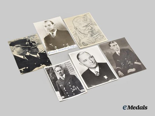 germany,_kriegsmarine._a_mixed_lot_of_postwar_photographs_and_signatures_of_knight’s_cross_recipients,_from_the_roger_bender_collection___m_n_c6724
