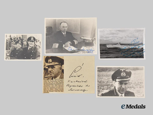 germany,_kriegsmarine._a_mixed_lot_of_knight’s_cross_recipient_photographs_and_signatures,_from_the_roger_bender_collection___m_n_c6734
