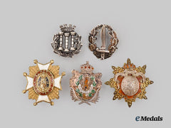 Spain. A Lot of Five Miniature Boutonniere Decorations