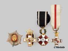 Spain, Kingdom. A Lot of Four Miniatures