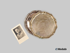 Germany, Wehrmacht. A Pair of Silver Plates to Field Marshal Ferdinand Schörner